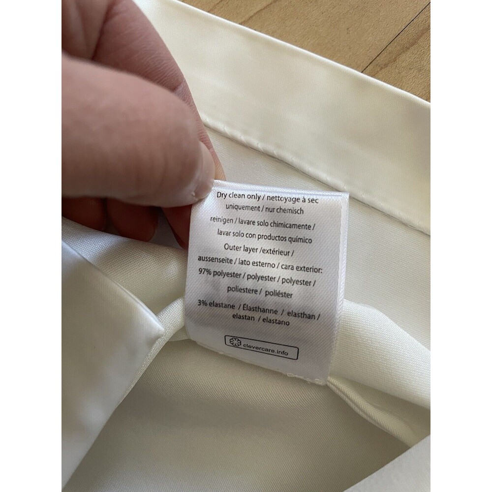 Rotate Birger Christensen Number 31 Bright White Satin Wrap Dress US 6 - Picture 8 of 10